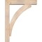 Ekena Millwork Thorton Block Smooth Bracket w/ Offset Brace, Douglas Fir, 5 1/2"W x 26"D x 34"H BKT0604X26X34THR05SDF - alternate 2